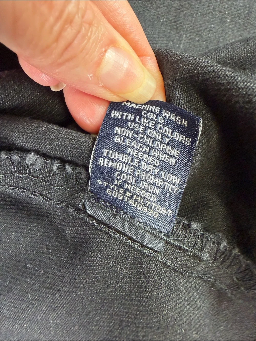 Lazer black denim